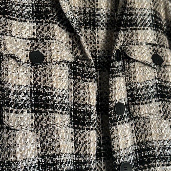 Zara Plaid Shacket Jacket - Picture 2 of 4